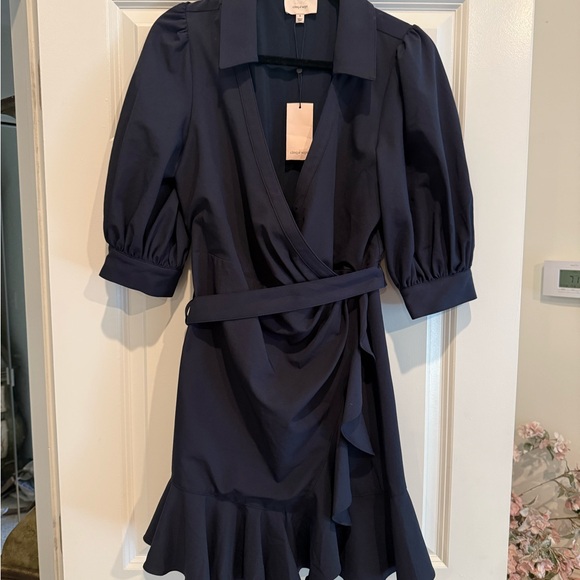 Cinq à Sept Navy Mini Dress - Picture 4 of 6